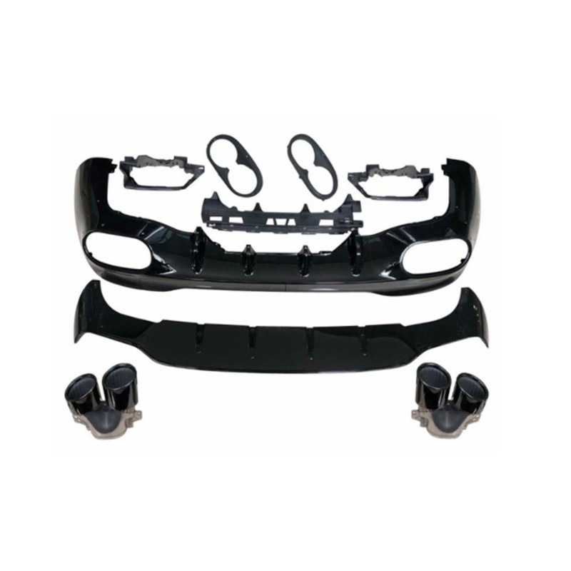 Mercedes W118 CLA45 Rear Diffuser - Coated